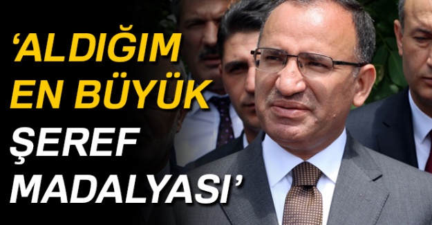 Bekir Bozdağ: 'Aldığım en büyük şeref madalyası'