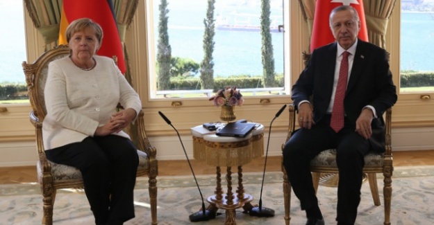 Cumhurbaşkanı Erdoğan, Angela Merkel ile görüştü