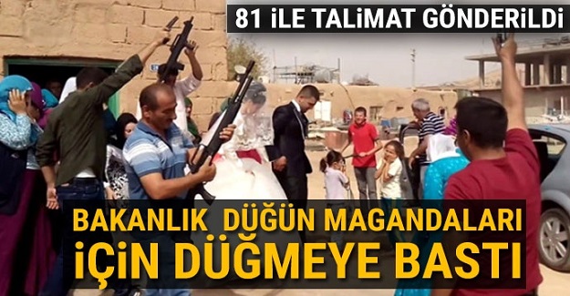 İçişleri Bakanlığı'ndan valiliklere 'düğün' genelgesi
