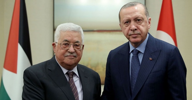 Cumhurbaşkanı Erdoğan, Filistin Devlet Başkanı Abbas'la telefonda görüştü