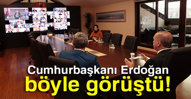 Cumhurbaşkanı Erdoğan İlçe Başkanlarıyla Görüştü