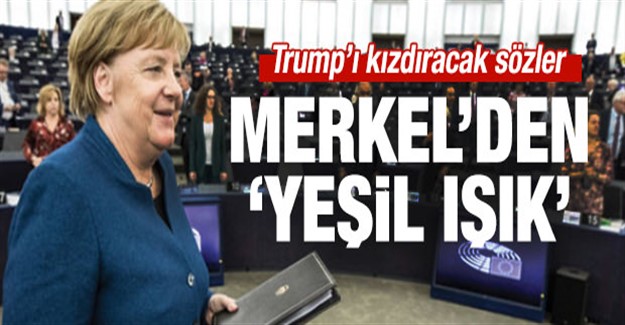 Merkel'den 'Avrupa Ordusu'na Yeşil Işık