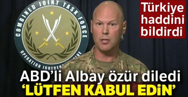 ABD'li asker Türk askerinden özür diledi