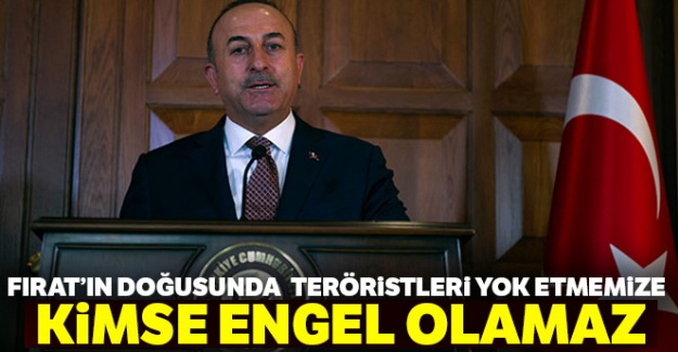 Bakan Çavuşoğlu: 'Fırat'ın doğusunda teröristleri yok etmemize kimse engel olamaz'
