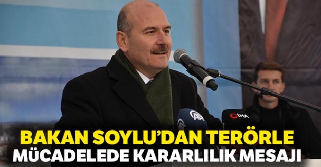 Bakan Soylu'dan terörle mücadelede kararlılık mesajı