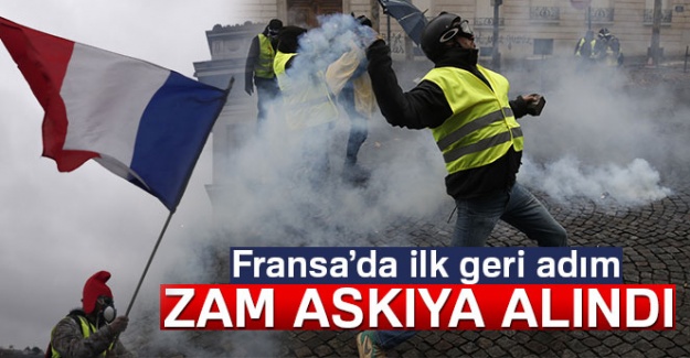 Fransa'da ilk geri adım: Zam askıya alındı