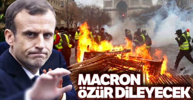 Macron özür dileyecek