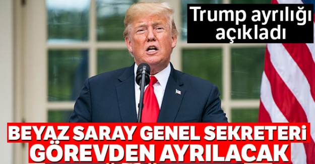 Trump ayrılığı açıkladı