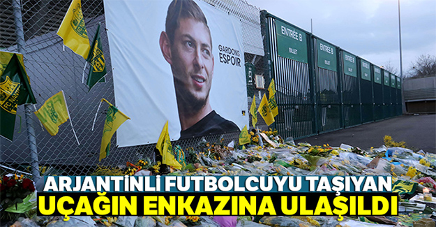 Arjantinli futbolcuyu taşıyan uçağın enkazına ulaşıldı