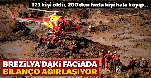 Brezilya'da yaşanan baraj faciasında ölü sayısı artıyor