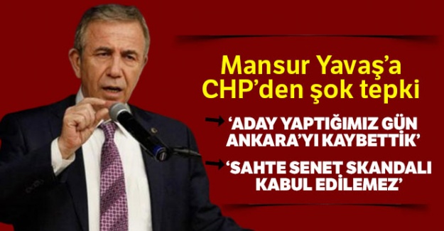 Mansur Yavaş'a CHP'den şok tepki