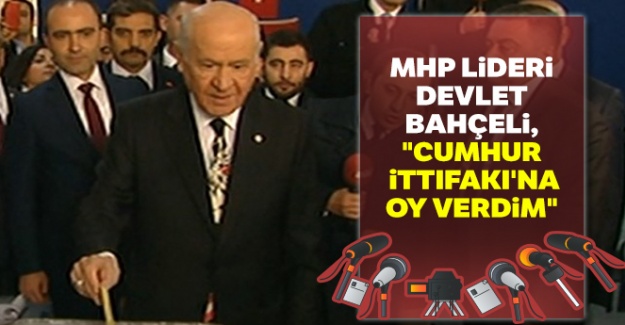 MHP lideri Devlet Bahçeli oyunu kullandı