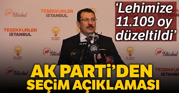 AK Parti'den seçim açıklaması !
