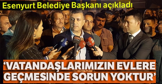 Başkan Bozkurt:" Vatandaşlarımızın evlerine geçmesinde bir sakınca yok"