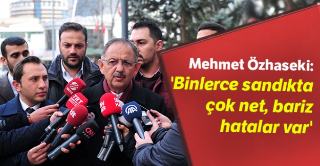 Cumhur İttifakı adayı Özhaseki'den seçim açıklaması
