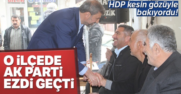 HDP'nin kesin gözüyle baktığı o ilçede AK Parti başarısı