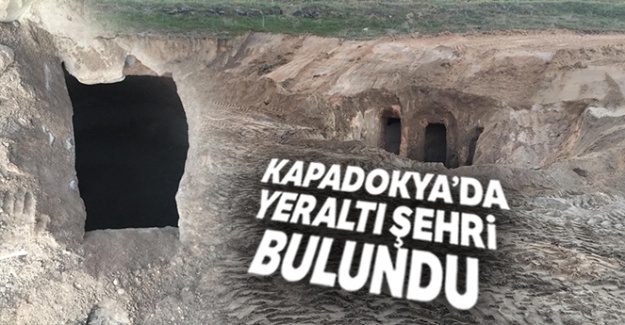 Kapadokya'da yeraltı şehri bulundu