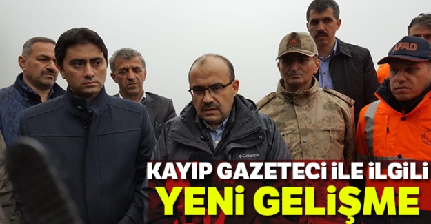 Kayıp gazeteci ile ilgili yeni gelişme