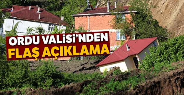 Ordu Valisi'nden flaş açıklama