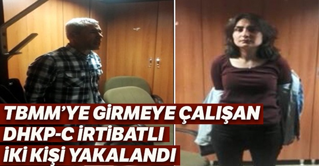 TBMM'ye girmeye çalışan DHKP/C irtibatlı iki kişi yakalandı