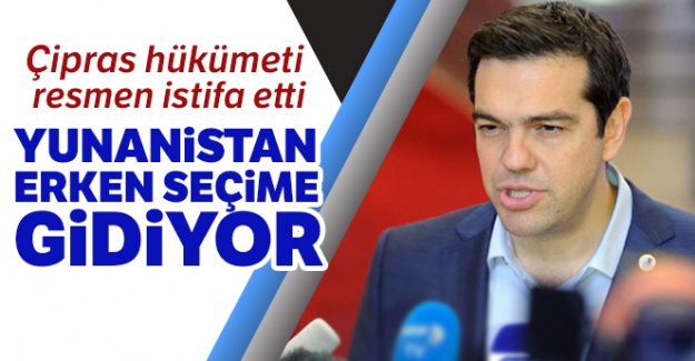 Çipras hükümeti resmen istifa etti