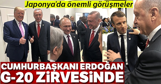 Cumhurbaşkanı Erdoğan'dan Japonya'da önemli görüşmeler