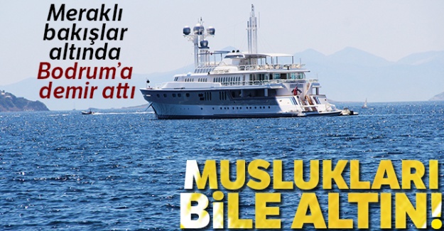 Yüzen mücevher Bodrum'da