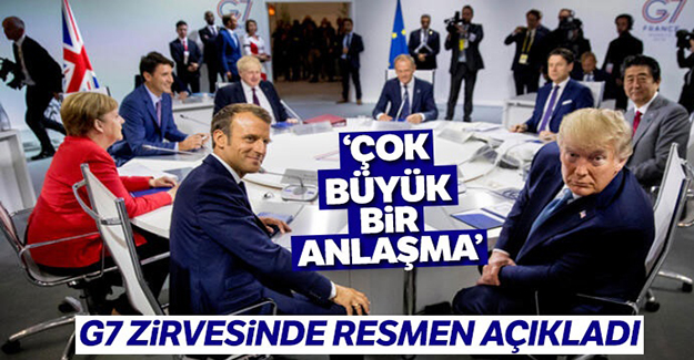 Trump ile Johnson Fransa'da görüştü