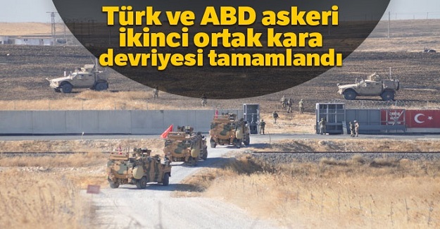 ABD ile Türkiyenin ikinci ortak kara devriyesi tamamlandı