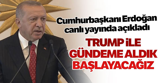 Cumhurbaşkanı Erdoğan'dan ABD'ye güvenli bölge mesajı