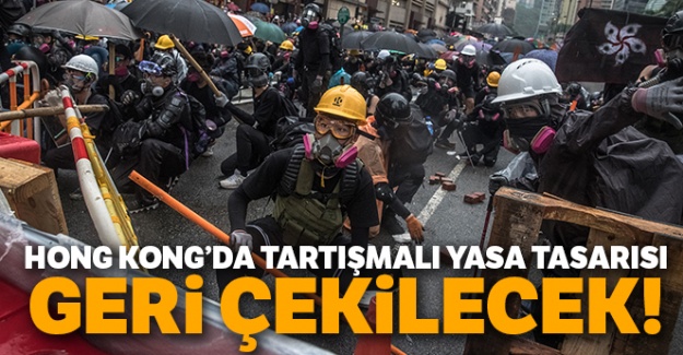 Hong Kong'da tartışmalı yasa tasarısı geri çekilecek