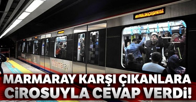 Marmaray, karşı çıkanlara cirosuyla cevap verdi