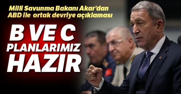 Milli Savunma Bakanı Akar'dan ABD ile ortak devriye açıklaması