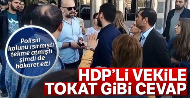 HDP'li vekil Aydeniz polise hakaret etti