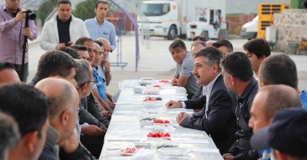Başkan Sandal, işçilerle buluştu