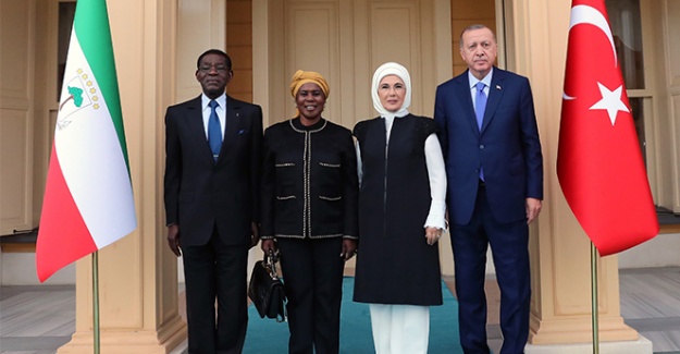 Cumhurbaşkanı Erdoğan, Ekvator Ginesi Cumhurbaşkanı Mbasogo'yu kabul etti