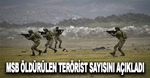 MSB, öldürülen terörist sayısını açıkladı