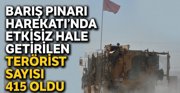 MSB son rakamı açıkladı, 415 terörist öldürüldü