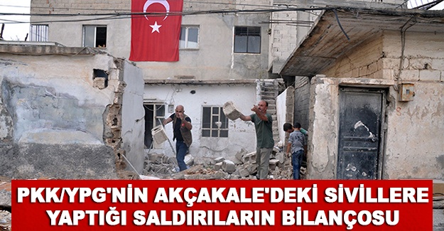 PKK/YPG'nin Akçakale'deki sivillere yaptığı saldırıların bilançosu