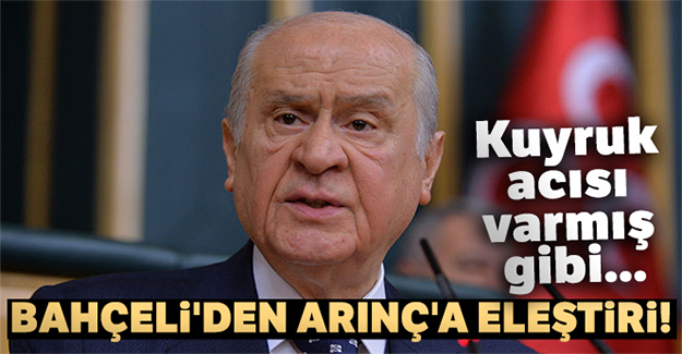 Bahçeli'den Arınç'a eleştiri!