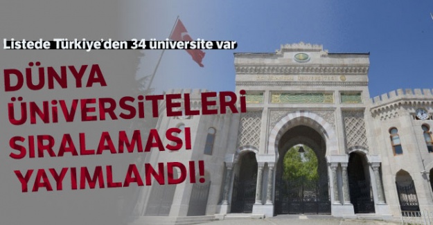 Dünyanın en iyi üniversiteleri arasına Türkiye'den 34 üniversite girdi