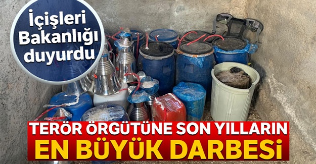 İçişleri Bakanlığı duyurdu: Terör örgütüne son yılların en büyük darbesi