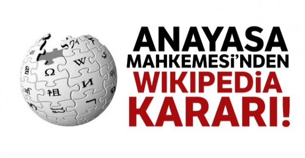 Anayasa Mahkemesi'nden Wikipedia kararı