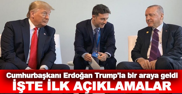 Cumhurbaşkanı Erdoğan, Trump'la bir araya geldi... İşte ilk açıklamalar!