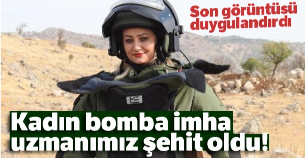 Kadın bomba imha uzmanı şehit oldu