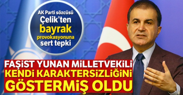 AK Parti Sözcüsü Ömer Çelik'ten bayrak provokasyonuna sert tepki