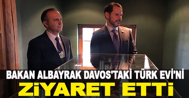 Bakan Albayrak, Davos'taki Türk Evi'ni ziyaret etti
