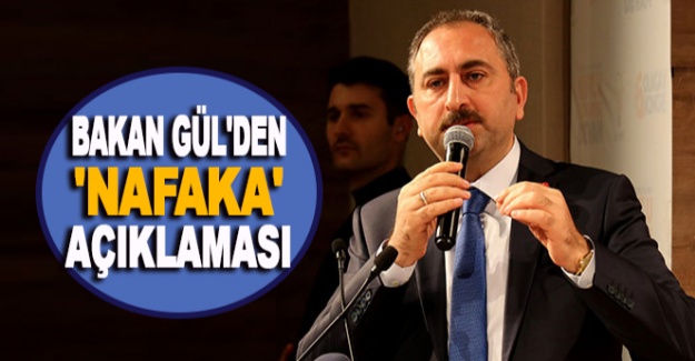 Bakan Gül'den 'Nafaka' açıklaması