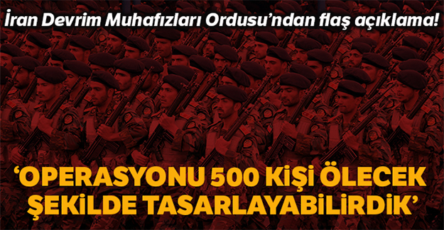 İran Devrim Muhafızları Ordusu'ndan açıklama