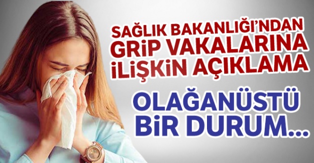 Sağlık Bakanlığı'ndan grip vakalarına ilişkin açıklama